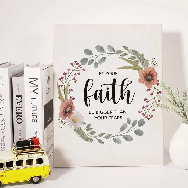 Multicolor_Christian_Canvas_Wall_Art_Motivational_Let_Your_Faith_Be_Bigger_Than_Your_Fears_Canvas_Print_Scripture_Bible_Verse_Painting_Home_Wall_Decor_Framed_Floral_Gift_12_X_16_Inch