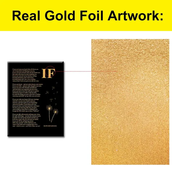 Multicolor_Inspirational_Gold_Foil_Canvas_Wall_Art_Positive_If_Poem_Quotes_Print_Framed_Canvas_Painting_Artwork_Home_Decor_Gifts_12_X_16_Inch