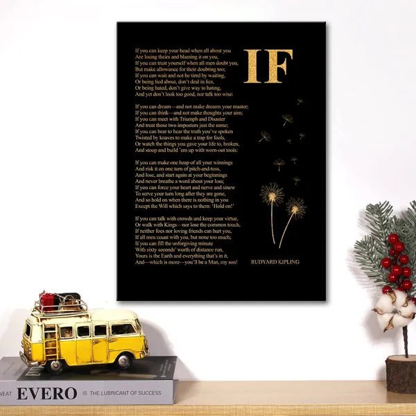 Multicolor_Inspirational_Gold_Foil_Canvas_Wall_Art_Positive_If_Poem_Quotes_Print_Framed_Canvas_Painting_Artwork_Home_Decor_Gifts_12_X_16_Inch