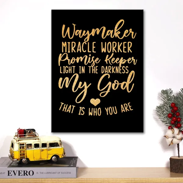 Multicolor_Waymaker_Gold_Foil_Canvas_Wall_Art_Positive_Christian_Bible_Verse_Quote_Print_Framed_Canvas_Painting_Artwork_Home_Decor_Gifts_12_X_16_Inch