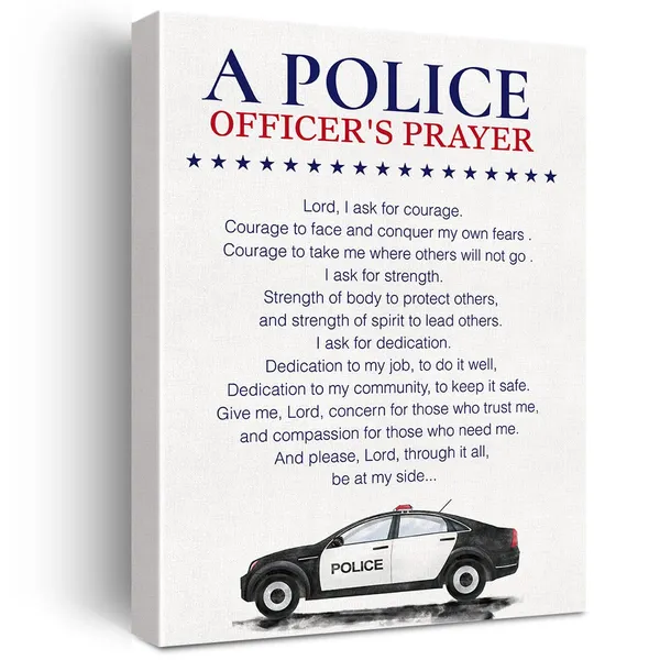 Multicolor_Police_Officer_Quote_Canvas_Wall_Art_Motivational_A_Police_Officer'S_Prayer_Canvas_Print_Painting_Home_Office_Wall_Decor_Framed_Gift_12_X_16_Inch