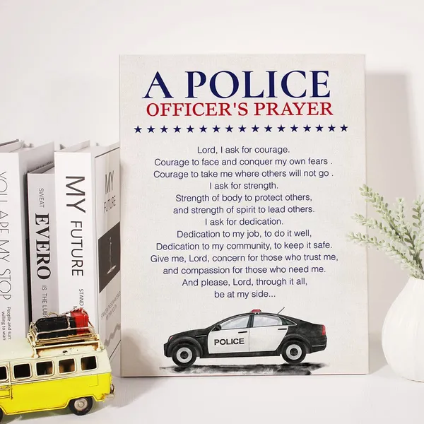 Multicolor_Police_Officer_Quote_Canvas_Wall_Art_Motivational_A_Police_Officer'S_Prayer_Canvas_Print_Painting_Home_Office_Wall_Decor_Framed_Gift_12_X_16_Inch