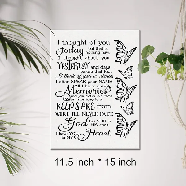 Multicolor_Canvas_Wall_Art_Wedding_Memorial_I_Thought_Of_You_Today_Quote_Canvas_Print_Positive_Canvas_Painting_Office_Home_Wall_Decor_Framed_Gift_12_X_16_Inch