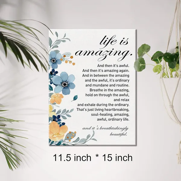 Multicolor_Inspirational_Canvas_Wall_Art_Motivational_Life_Is_Amazing_Quote_Canvas_Print_Positive_Life_Canvas_Painting_Office_Home_Wall_Decor_Framed_Housewarming_Gift_12_X_16_Inch