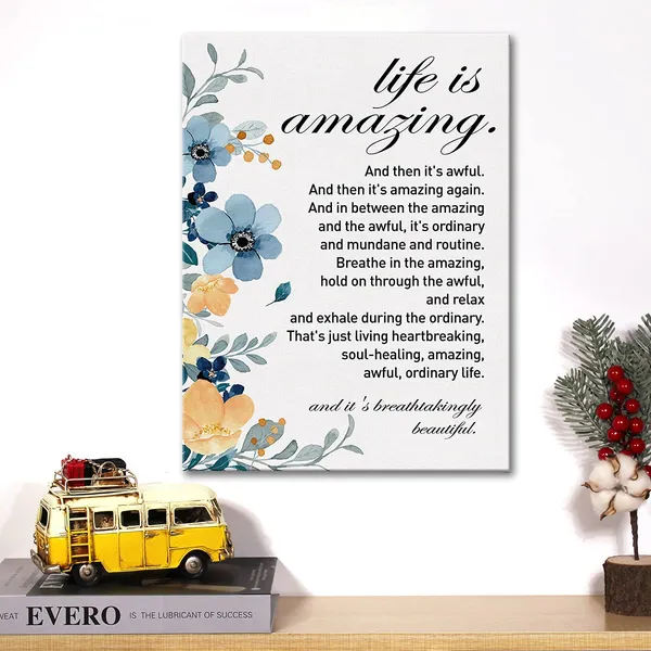 Multicolor_Inspirational_Canvas_Wall_Art_Motivational_Life_Is_Amazing_Quote_Canvas_Print_Positive_Life_Canvas_Painting_Office_Home_Wall_Decor_Framed_Housewarming_Gift_12_X_16_Inch