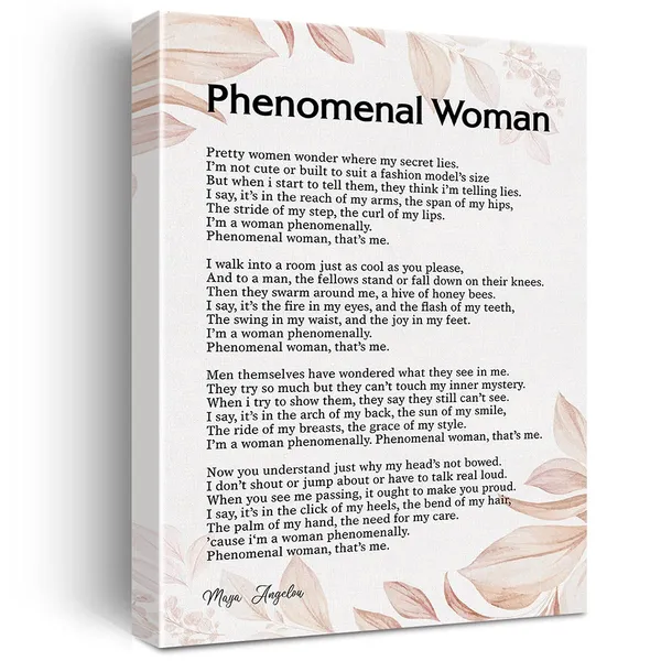 Multicolor_Phenomenal_Woman_Canvas_Wall_Art_Motivational_Feminist_Quote_Canvas_Print_Artwork_Positive_Canvas_Painting_Office_Home_Wall_Decor_Framed_Gift_12_X_16_Inch