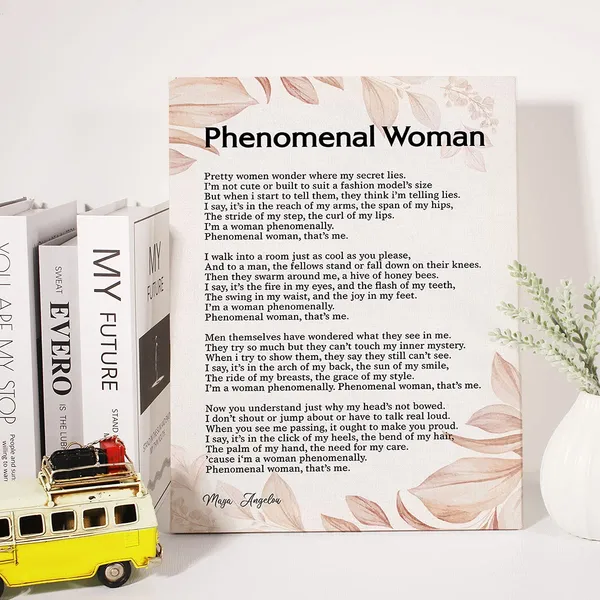 Multicolor_Phenomenal_Woman_Canvas_Wall_Art_Motivational_Feminist_Quote_Canvas_Print_Artwork_Positive_Canvas_Painting_Office_Home_Wall_Decor_Framed_Gift_12_X_16_Inch