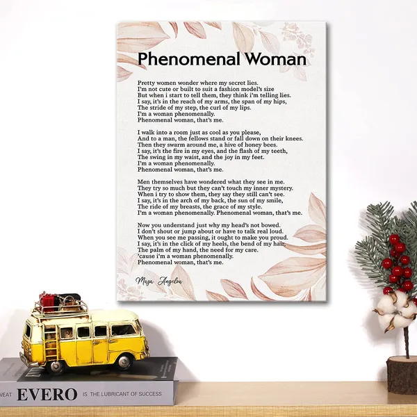 Multicolor_Phenomenal_Woman_Canvas_Wall_Art_Motivational_Feminist_Quote_Canvas_Print_Artwork_Positive_Canvas_Painting_Office_Home_Wall_Decor_Framed_Gift_12_X_16_Inch