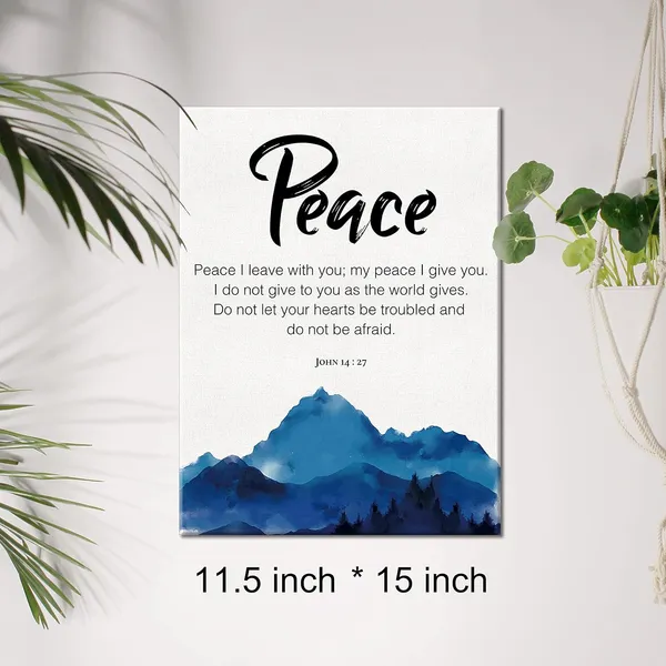 Multicolor_Christian_Peace_Canvas_Wall_Art_John_14:27_Peace_I_Leave_With_You_Watercolor_Canvas_Print_Positive_Painting_Religious_Home_Wall_Decor_Framed_Baptism_Gift_12_X_16_Inch