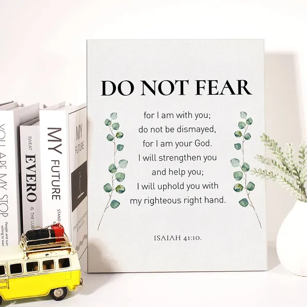 Multicolor_Christian_Canvas_Wall_Art_Isaiah_41:10_Do_Not_Fear_|_For_I_Am_With_You_Do_Not_Be_Dismayed_Canvas_Print_Positive_Painting_Religious_Home_Wall_Decor_Framed_Gift_12_X_16_Inch