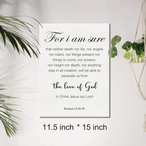 Multicolor_Christian_Canvas_Wall_Art_|_For_I_Am_Persuaded_Romans_8:38-39_Canvas_Print_Bible_Verse_Scripture_Canvas_Painting_Home_Wall_Decor_Framed_Gift_12_X_16_Inch