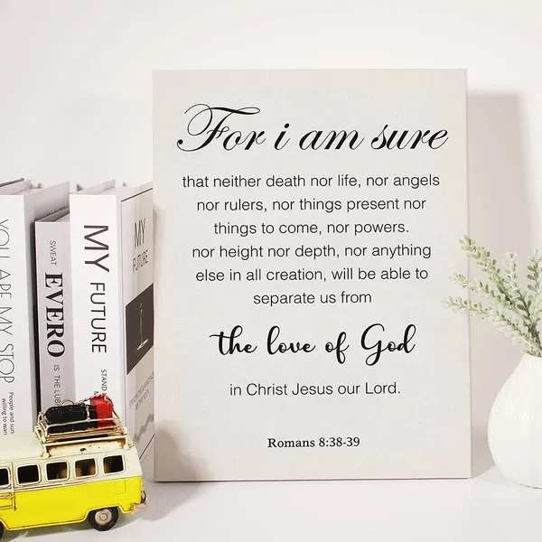 Multicolor_Christian_Canvas_Wall_Art_|_For_I_Am_Persuaded_Romans_8:38-39_Canvas_Print_Bible_Verse_Scripture_Canvas_Painting_Home_Wall_Decor_Framed_Gift_12_X_16_Inch