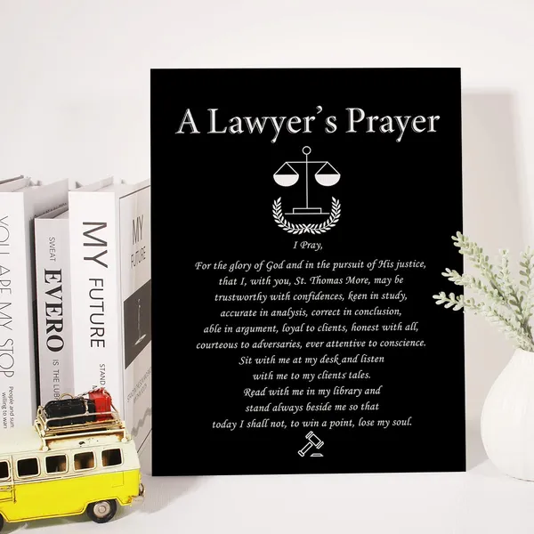 Multicolor_Inspirational_Quote_Canvas_Wall_Art_Lawyers_Prayer_Canvas_Print_Positive_Lawyer_Painting_Law_Office_Wall_Decor_Framed_Graduation_Retirement_Gift_12_X_16_Inch