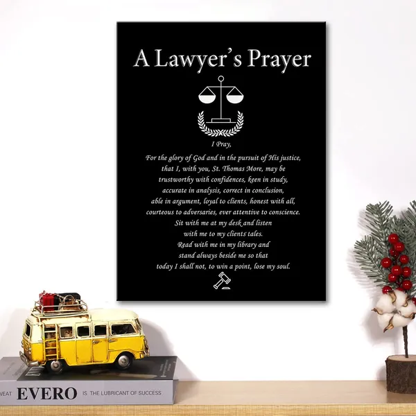 Multicolor_Inspirational_Quote_Canvas_Wall_Art_Lawyers_Prayer_Canvas_Print_Positive_Lawyer_Painting_Law_Office_Wall_Decor_Framed_Graduation_Retirement_Gift_12_X_16_Inch