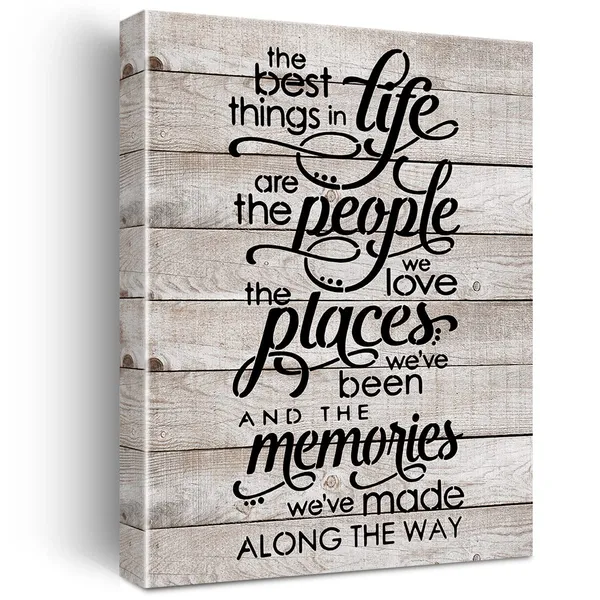 Multicolor_Inspirational_Life_Quote_Canvas_Wall_Art_The_Best_Things_In_Life_Canvas_Print_Positive_Painting_Sign_Wall_Decor_Framed_Motivational_Gift_12_X_16_Inch