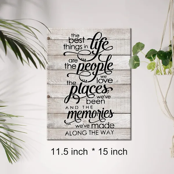 Multicolor_Inspirational_Life_Quote_Canvas_Wall_Art_The_Best_Things_In_Life_Canvas_Print_Positive_Painting_Sign_Wall_Decor_Framed_Motivational_Gift_12_X_16_Inch