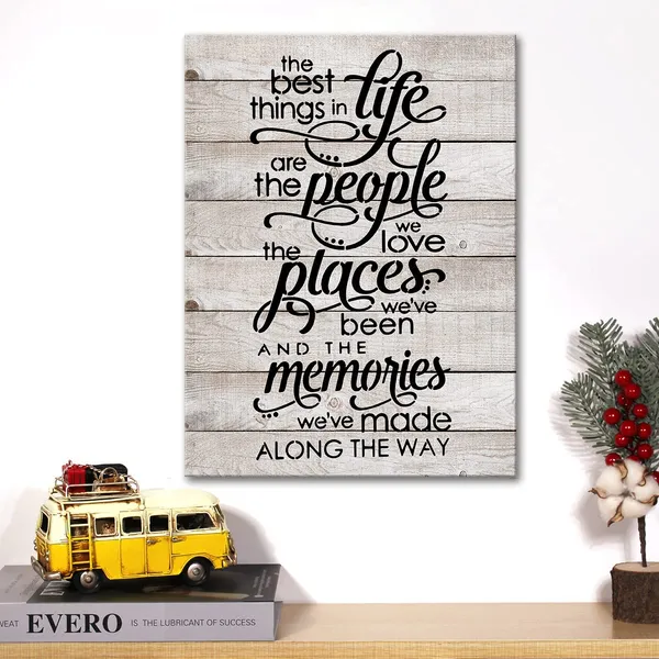 Multicolor_Inspirational_Life_Quote_Canvas_Wall_Art_The_Best_Things_In_Life_Canvas_Print_Positive_Painting_Sign_Wall_Decor_Framed_Motivational_Gift_12_X_16_Inch