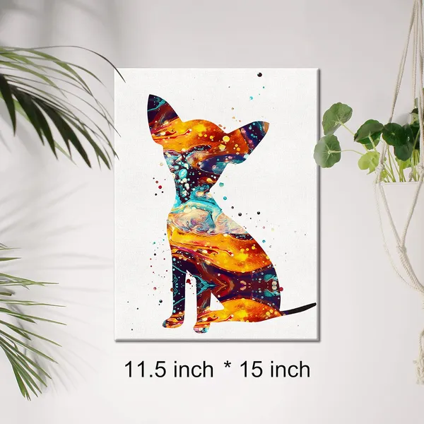 Multicolor_Watercolor_Chihuahua_Dog_Canvas_Wall_Art_Pet_Puppy_Dog_Chihuahua_Canvas_Print_Painting_Poster_Wall_Decor_Framed_Dog_Lovers_Gifts_12_X_16_Inch