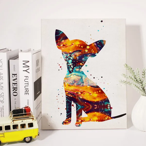 Multicolor_Watercolor_Chihuahua_Dog_Canvas_Wall_Art_Pet_Puppy_Dog_Chihuahua_Canvas_Print_Painting_Poster_Wall_Decor_Framed_Dog_Lovers_Gifts_12_X_16_Inch