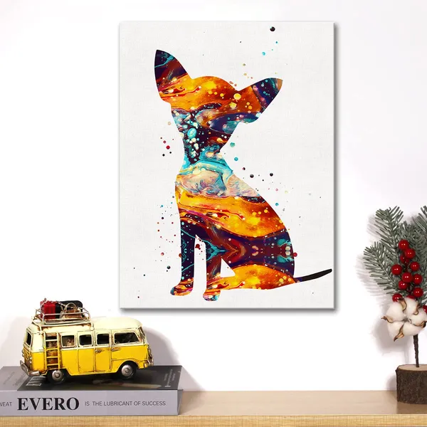 Multicolor_Watercolor_Chihuahua_Dog_Canvas_Wall_Art_Pet_Puppy_Dog_Chihuahua_Canvas_Print_Painting_Poster_Wall_Decor_Framed_Dog_Lovers_Gifts_12_X_16_Inch