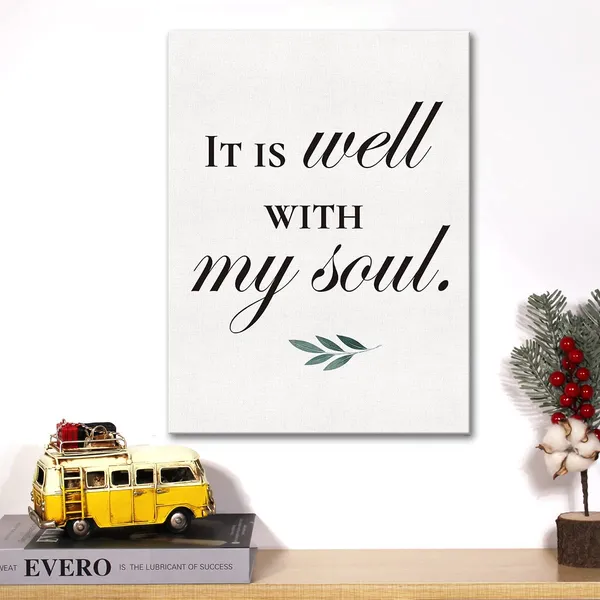 Multicolor_Christian_Canvas_Wall_Art_Motivational_It_Is_Well_With_My_Soul_Anniversary_Wedding_Art_Canvas_Print_Bible_Verse_Painting_Home_Wall_Decor_Framed_Gift_12_X_16_Inch