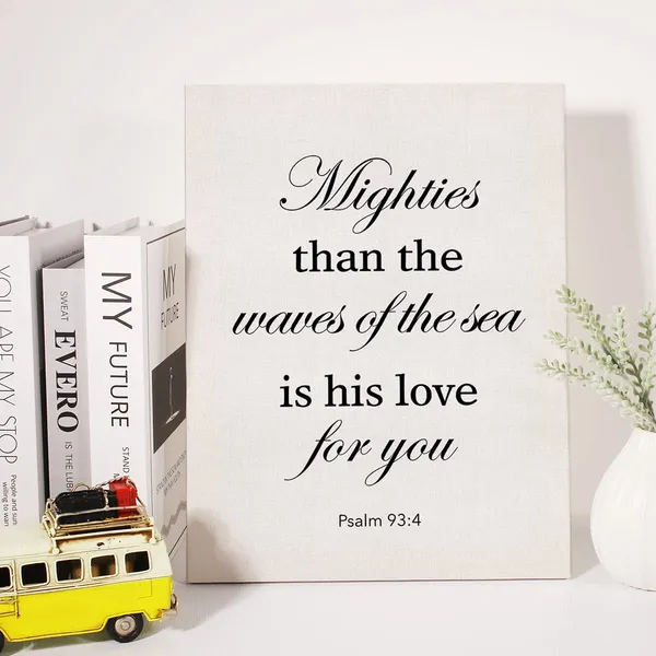 Multicolor_Christian_Canvas_Wall_Art_Motivational_Mightier_Than_The_Waves_Of_The_Sea_Is_His_Love_|_For_You_Canvas_Print_Scripture_Bible_Verse_Painting_Home_Wall_Decor_Framed_Gift_12_X_16_Inch