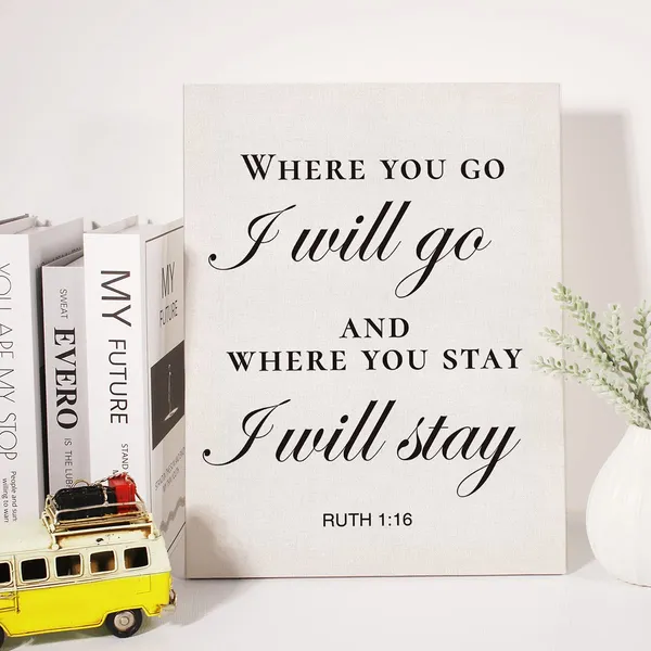Multicolor_Christian_Canvas_Wall_Art_Motivational_Where_You_Go_I_Will_Go_Ruth_1:16_Canvas_Print_Positive_Scripture_Bible_Verse_Painting_Home_Wall_Decor_Framed_Gift_12_X_16_Inch