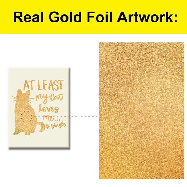 Multicolor_Funny_Cat_Gold_Foil_Canvas_Wall_Art_My_Cat_Love_Me_Print_Framed_Canvas_Painting_Artwork_Home_Decor_Gifts_12_X_16_Inch