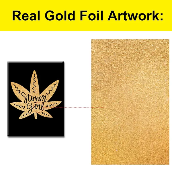 Multicolor_Funny_Gold_Foil_Canvas_Wall_Art_Leaf_Quote_Print_Framed_Canvas_Painting_Artwork_Home_Decor_Gifts_12_X_16_Inch