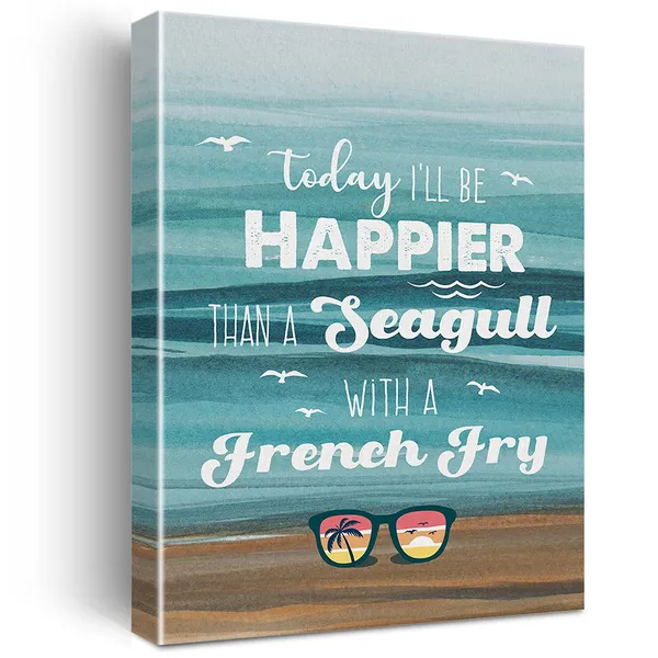 Multicolor_Watercolor_Beach_Art_Inspirational_Coastal_Canvas_Painting_Prints_|_For_Home_Beach_House_Wall_Decor_Framed_Coastal_Artwork_Gifts(12_X_16_Inch)