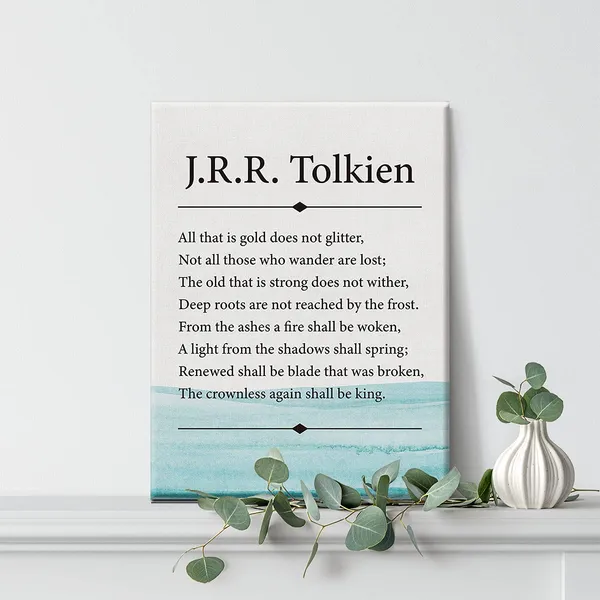 Multicolor_Inspirational_Wall_Art_J.R.R._Tolkien_Quote_All_That_Is_Gold_Is_Not_Glitter_Canvas_Painting_Prints_|_For_Home_Living_Room_Wall_Decor_Framed_Life_Quote_Artwork_Gifts(12_X_16_Inch)