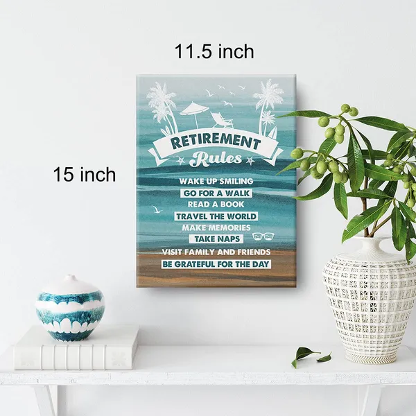 Multicolor_Watercolor_Retirement_Rules_Canvas_Painting_Inspirational_Retirement_Prints_|_For_Home_Wall_Art_Decor_Indoor_Outdoor_Artwork_Framed_Gifts(12_X_16_Inch)