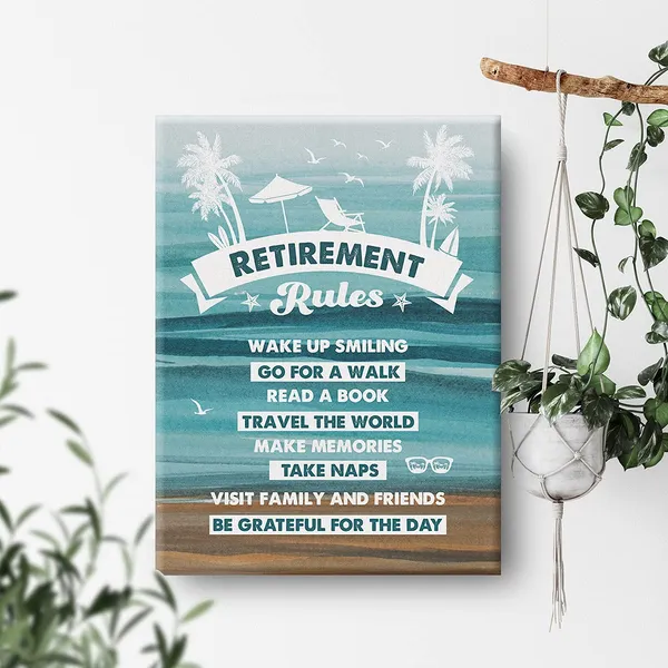 Multicolor_Watercolor_Retirement_Rules_Canvas_Painting_Inspirational_Retirement_Prints_|_For_Home_Wall_Art_Decor_Indoor_Outdoor_Artwork_Framed_Gifts(12_X_16_Inch)