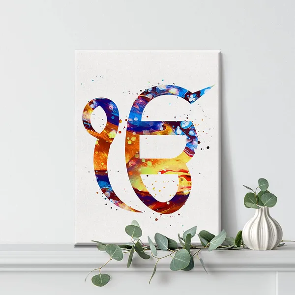 Multicolor_Ek_Onkar_Watercolor_Wall_Art_Khanda_Symbol_Canvas_Painting_Prints_|_For_Home_Office_Wall_Decor_Framed_Sikhism_Artwork_Sikh_Gifts(12_X_16_Inch)