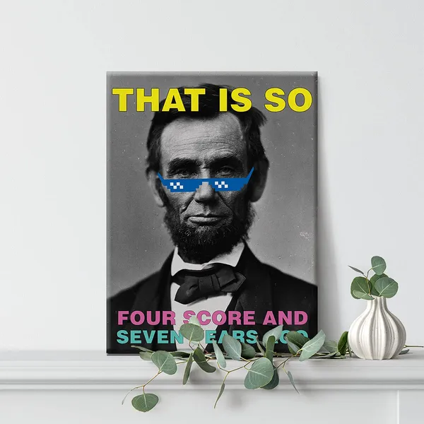 Multicolor_Funny_Abraham_Lincoln_Quote_Canvas_Painting_Prints_|_For_Home_Wall_Art_Decor_Framed_History_Classdecor_Artwork_History_Teacher_Gifts_(12_X_16_Inch)