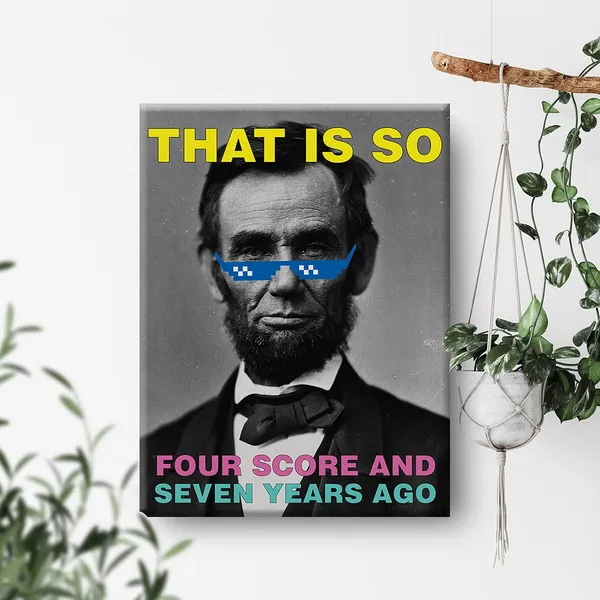 Multicolor_Funny_Abraham_Lincoln_Quote_Canvas_Painting_Prints_|_For_Home_Wall_Art_Decor_Framed_History_Classdecor_Artwork_History_Teacher_Gifts_(12_X_16_Inch)