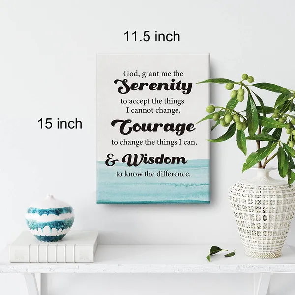 Multicolor_Inspirational_Wall_Art_God_Grant_Me_The_Serenity_Quote_Canvas_Painting_Prints_|_For_Home_Living_Room_Wall_Decor_Framed_Scripture_Prayer_Artwork_Gifts(12_X_16_Inch)