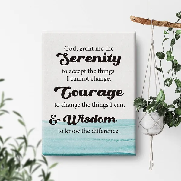 Multicolor_Inspirational_Wall_Art_God_Grant_Me_The_Serenity_Quote_Canvas_Painting_Prints_|_For_Home_Living_Room_Wall_Decor_Framed_Scripture_Prayer_Artwork_Gifts(12_X_16_Inch)