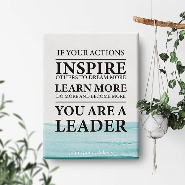 Multicolor_Inspirational_Wall_Art_John_Quincy_Adams_Quote_If_Your_Actions_Inspire_Others_To_Dream_More_Learn_More_Canvas_Painting_Prints_|_For_Home_Office_Wall_Decor_Framed_Artwork_Gifts(12_X_16_Inch)