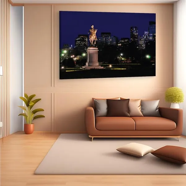 Multicolor_Public_Garden_Wooden_Framed_Canvas_Paintings_|_For_Home_Decor_|_Bedroom,_Living_Room,Wall_Decoration_|_Hd_Print_Canvas_|_Wall_Art_Painting,_Size_16_X_24_Inch