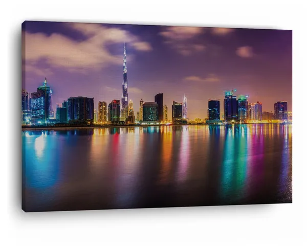 Multicolor_Burj_Khalifa,_Wooden_Framed_Canvas_Paintings_|_For_Home_Decor_|_Bedroom,_Living_Room,Wall_Decoration_|_Hd_Print_Canvas_|_Wall_Art_Painting,_Size_16_X_24_Inch
