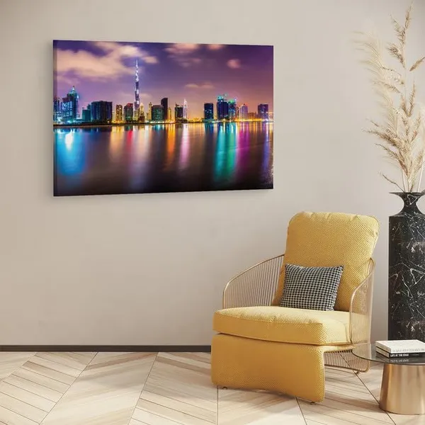 Multicolor_Burj_Khalifa,_Wooden_Framed_Canvas_Paintings_|_For_Home_Decor_|_Bedroom,_Living_Room,Wall_Decoration_|_Hd_Print_Canvas_|_Wall_Art_Painting,_Size_16_X_24_Inch