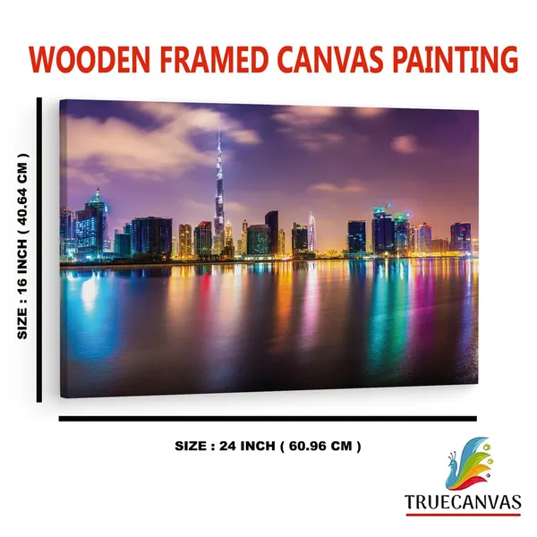 Multicolor_Burj_Khalifa,_Wooden_Framed_Canvas_Paintings_|_For_Home_Decor_|_Bedroom,_Living_Room,Wall_Decoration_|_Hd_Print_Canvas_|_Wall_Art_Painting,_Size_16_X_24_Inch