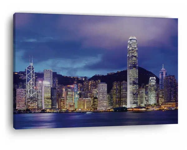 Multicolor_Victoria_Harbour,_Wooden_Framed_Canvas_Paintings_|_For_Home_Decor_|_Bedroom,_Living_Room,Wall_Decoration_|_Hd_Print_Canvas_|_Wall_Art_Painting,_Size_16_X_24_Inch