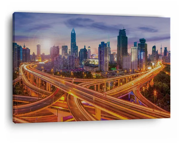 Multicolor_Lais_Puzzle_-_Skyline,_Wooden_Framed_Canvas_Paintings_|_For_Home_Decor_|_Bedroom,_Living_Room,Wall_Decoration_|_Hd_Print_Canvas_|_Wall_Art_Painting,_Size_16_X_24_Inch