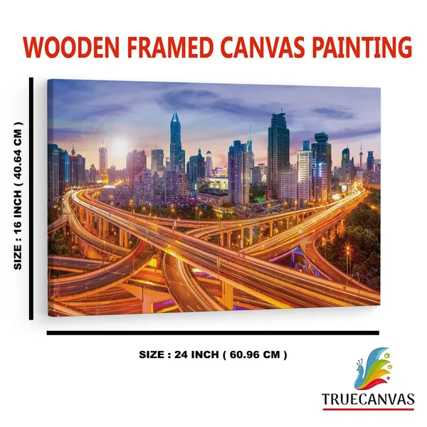 Multicolor_Lais_Puzzle_-_Skyline,_Wooden_Framed_Canvas_Paintings_|_For_Home_Decor_|_Bedroom,_Living_Room,Wall_Decoration_|_Hd_Print_Canvas_|_Wall_Art_Painting,_Size_16_X_24_Inch