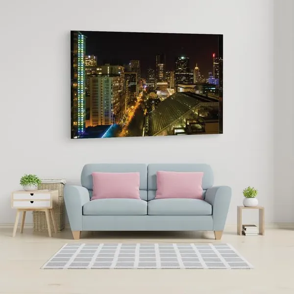 Multicolor_Night_Vancouver_Cities,_Wooden_Framed_Canvas_Paintings_|_For_Home_Decor_|_Bedroom,_Living_Room,Wall_Decoration_|_Hd_Print_Canvas_|_Wall_Art_Painting,_Size_16_X_24_Inch