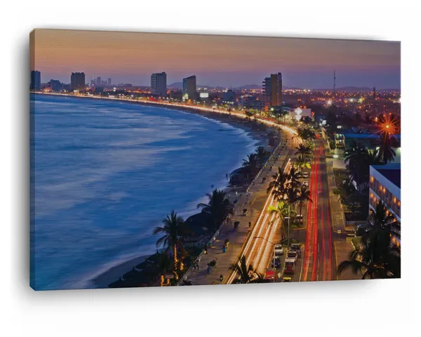 Multicolor_Malecn_De_Mazatl?N,_Wooden_Framed_Canvas_Paintings_|_For_Home_Decor_|_Bedroom,_Living_Room,Wall_Decoration_|_Hd_Print_Canvas_|_Wall_Art_Painting,_Size_16_X_24_Inch