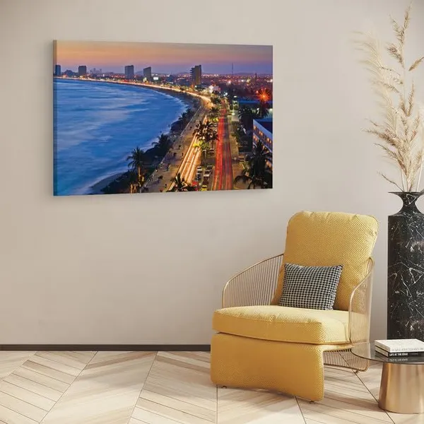 Multicolor_Malecn_De_Mazatl?N,_Wooden_Framed_Canvas_Paintings_|_For_Home_Decor_|_Bedroom,_Living_Room,Wall_Decoration_|_Hd_Print_Canvas_|_Wall_Art_Painting,_Size_16_X_24_Inch