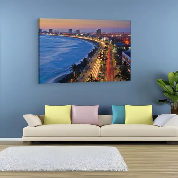 Multicolor_Malecn_De_Mazatl?N,_Wooden_Framed_Canvas_Paintings_|_For_Home_Decor_|_Bedroom,_Living_Room,Wall_Decoration_|_Hd_Print_Canvas_|_Wall_Art_Painting,_Size_16_X_24_Inch